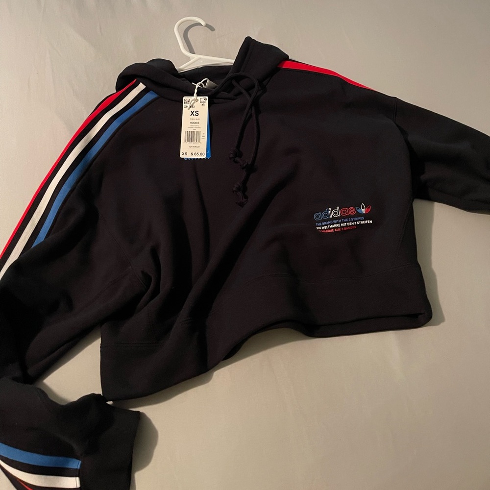 New With Tags Adidas cropped hoodie